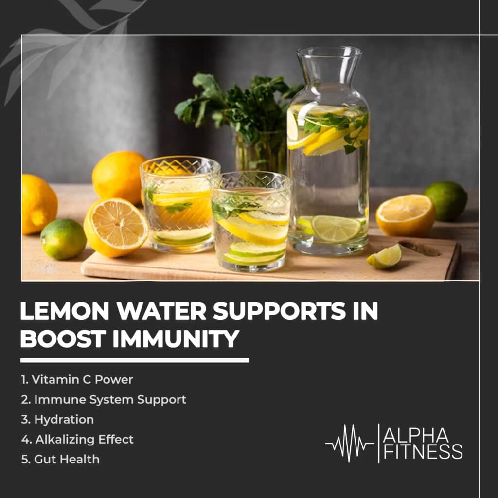 Lemon water supports in boost immunity