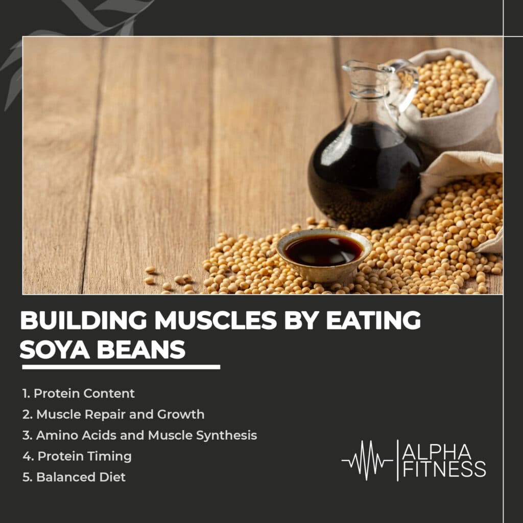 Building muscles by eating soya beans