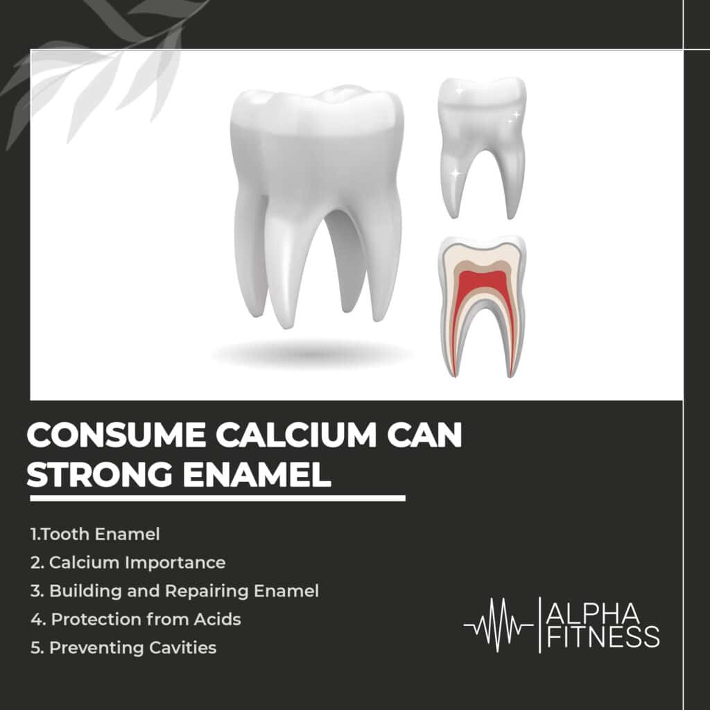 Consume calcium can strong enamel
