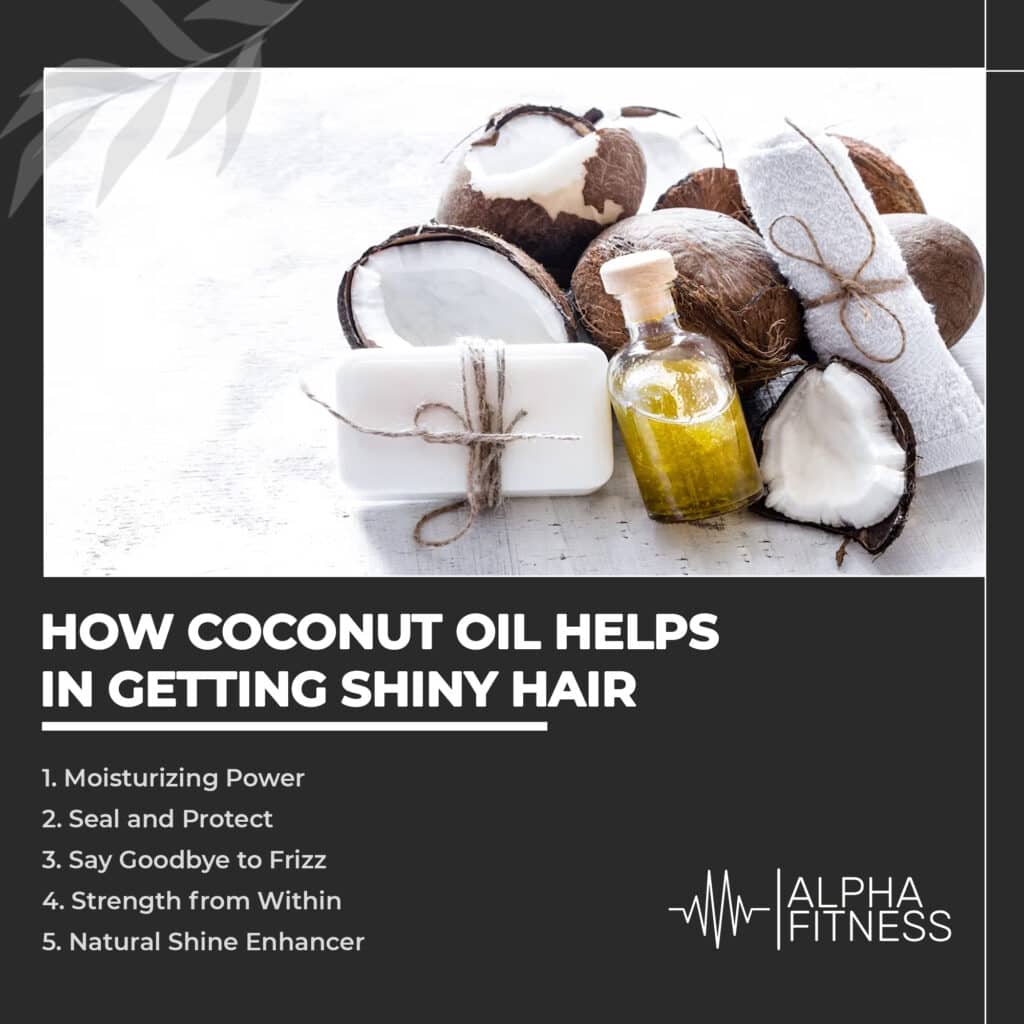 How Coconut oil helps in getting shiny hair