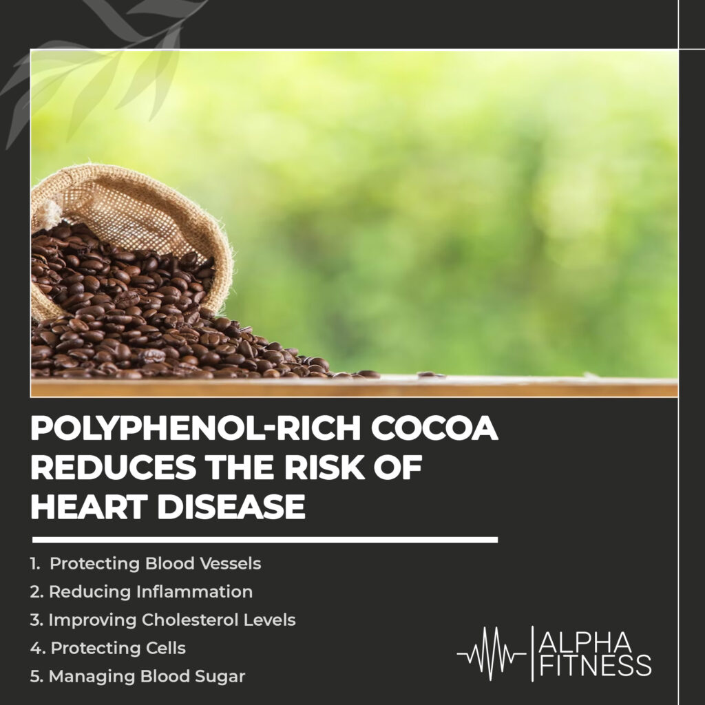 Polyphenol-rich cocoa reduces the risk of heart disease