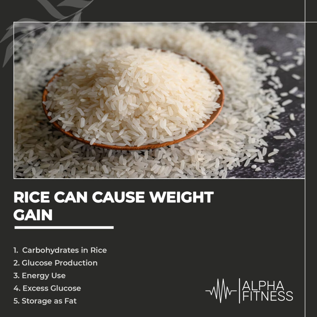 Rice can cause weight gain