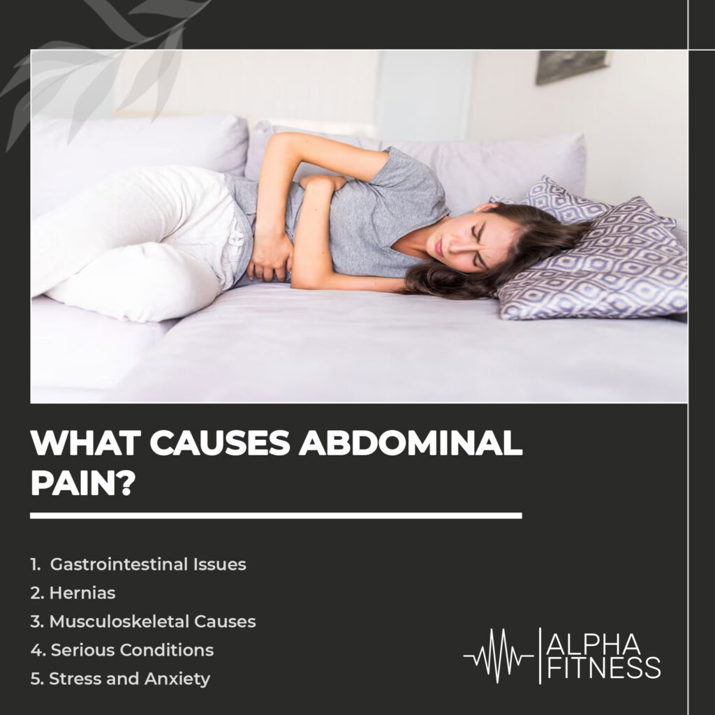What causes abdominal pain?