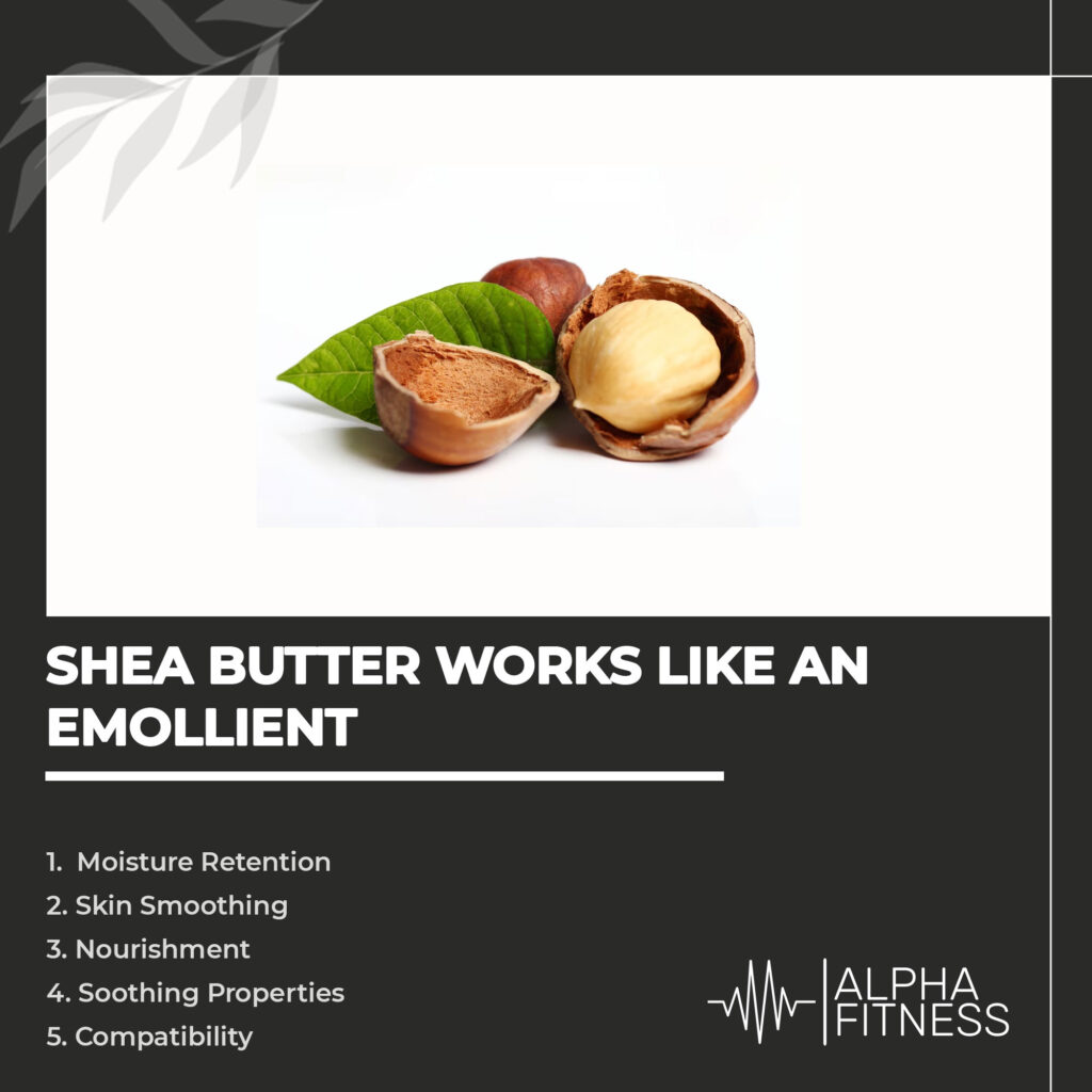 Shea butter works like an emollient - AlphaFitness.Health