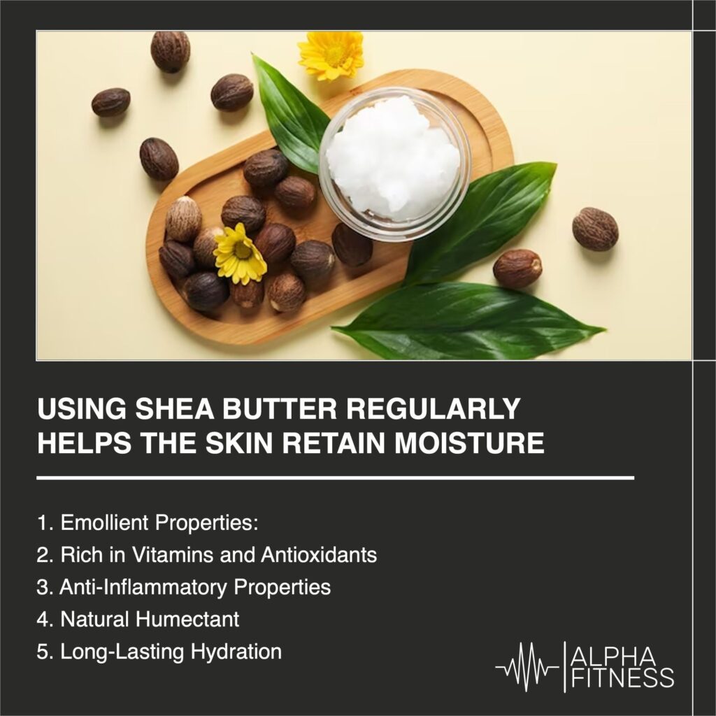 Using shea butter regularly helps the skin retain moisture - AlphaFitness.Health