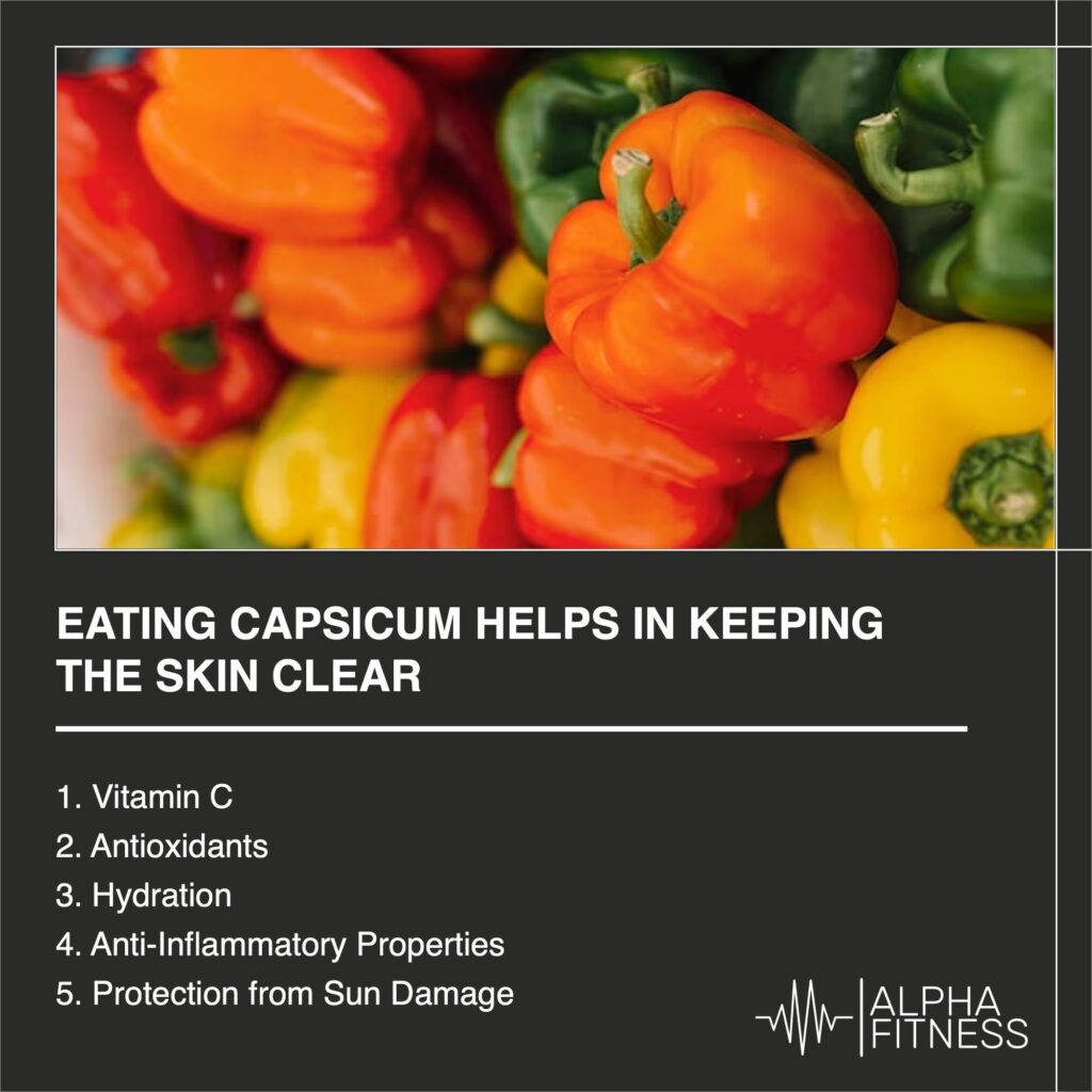 Eating capsicum helps in keeping the skin clear - AlphaFitness.Health