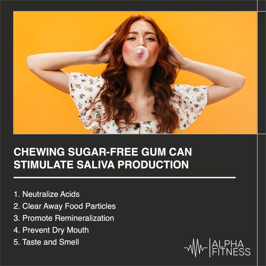 Chewing sugar-free gum can stimulate saliva production - AlphaFitness.Health