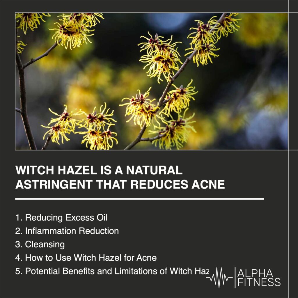 Witch hazel is a natural astringent that reduces acne - AlphaFitness.Health
