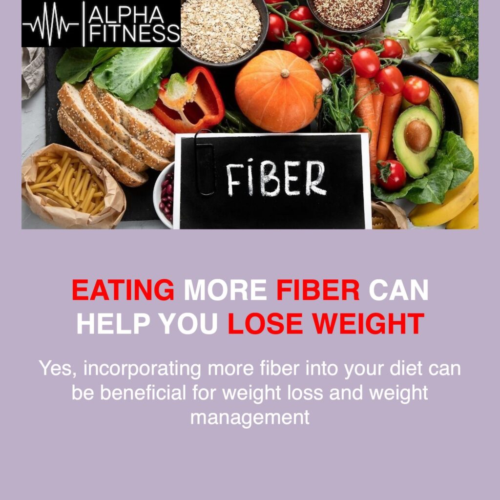 Eating more fiber can help you lose weight - alphafitness.health