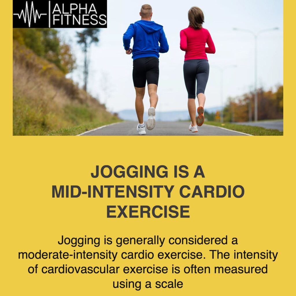 Jogging is a mid-intensity cardio exercise - alphafitness.health