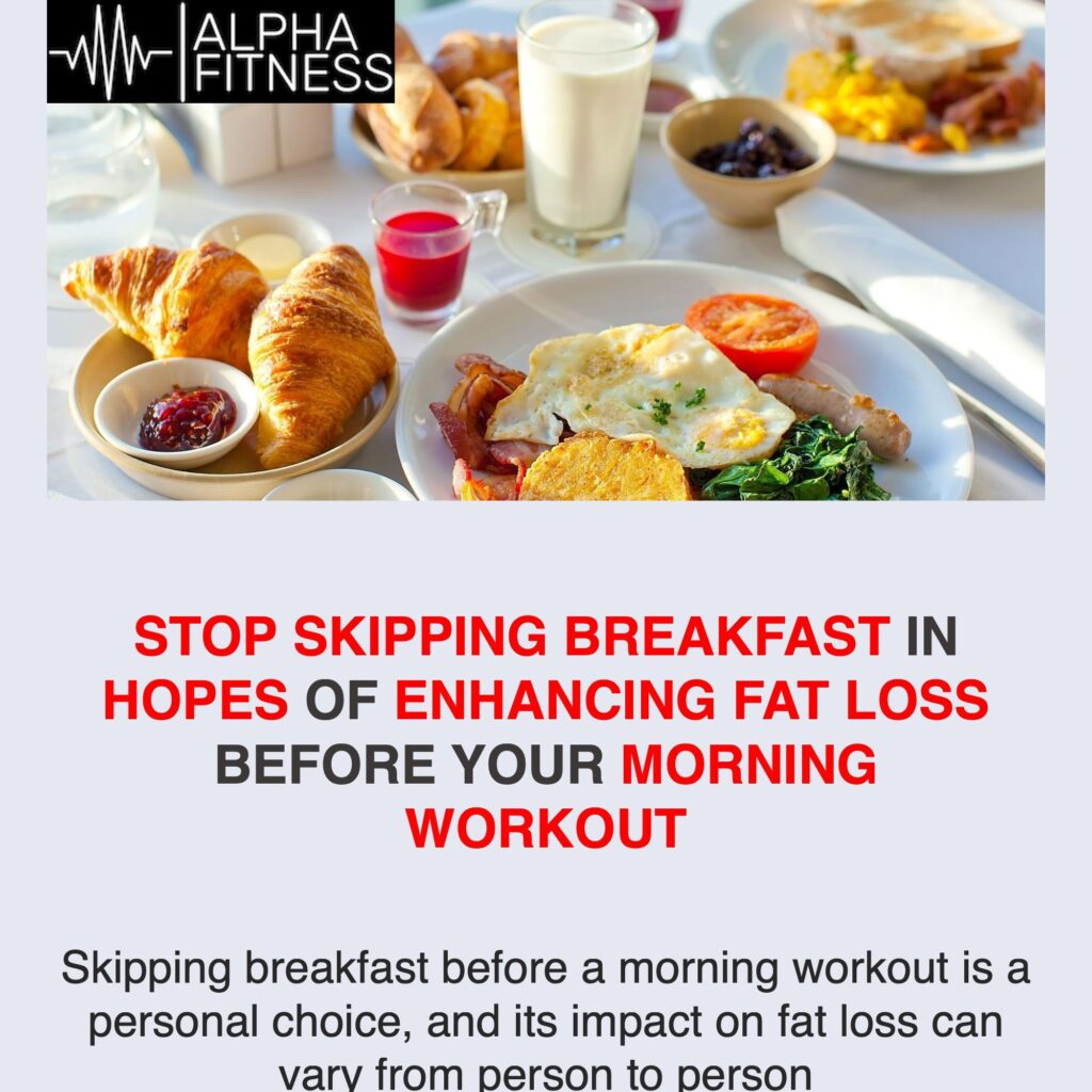 Stop skipping breakfast in hopes of enhancing fat loss before your morning workout - alphafitness.health