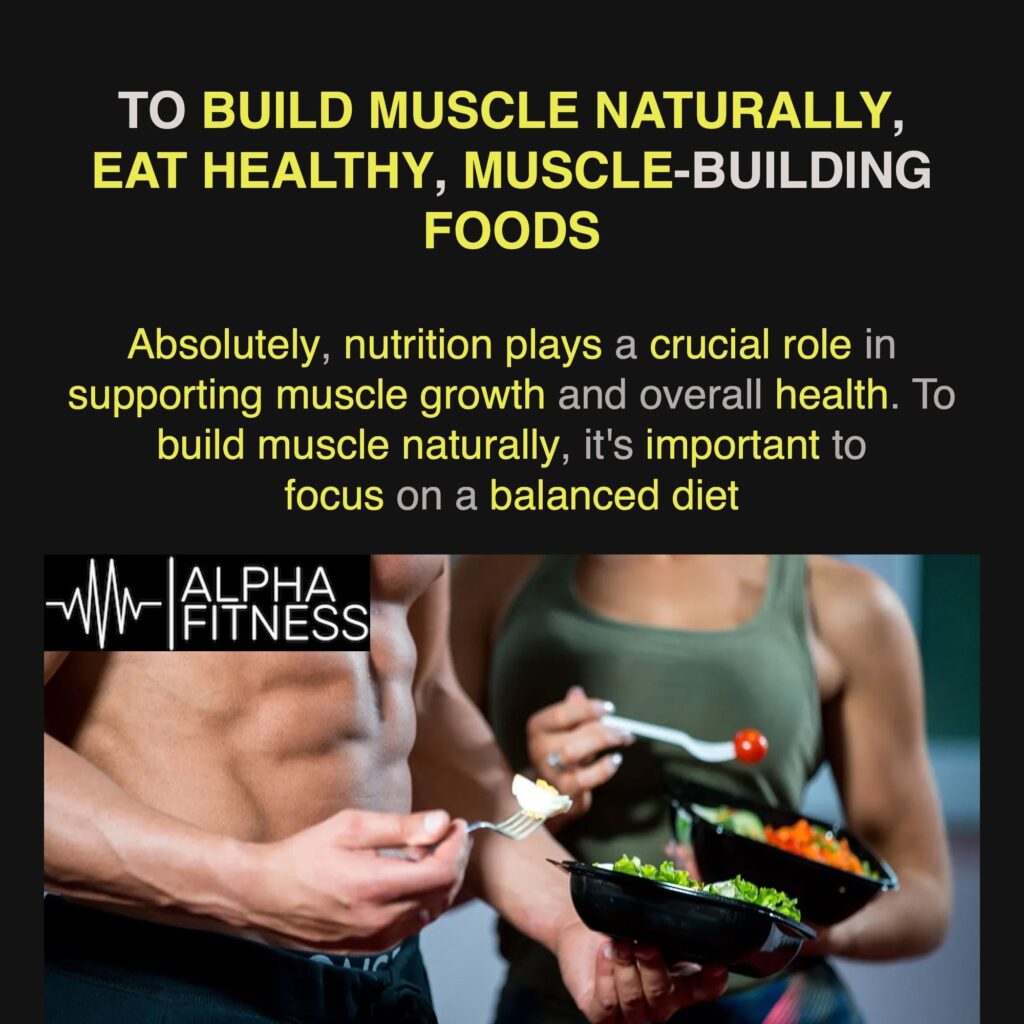 To build muscle naturally, eat healthy, muscle-building foods - alphafitness.health